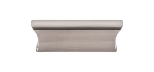 Top Knobs Glacier 2" Center to Center Finger Pull, Brushed Satin Nickel - TK552BSN