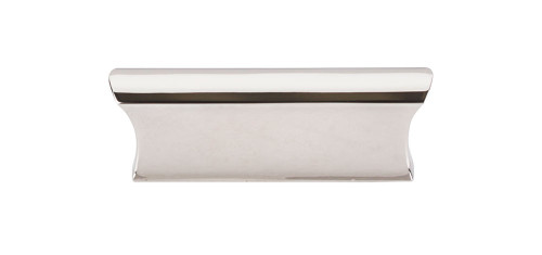 Top Knobs Glacier 2" Center to Center Finger Pull, Polished Nickel - TK552PN
