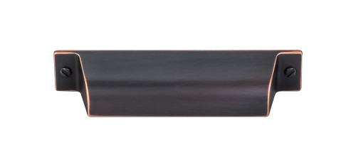 Top Knobs Channing 3 3/4" Center to Center Cup/Bin Pull, Umbrio - TK773UM