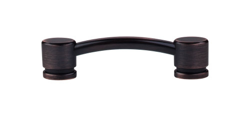 Top Knobs  TK63TB Sanctuary Oval Thin Pull 3 3/4" (c-c) - Tuscan Bronze