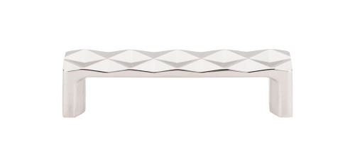 Top Knobs TK561PN Mercer Quilted Pull 3 3/4" (c-c) - Polished Nickel