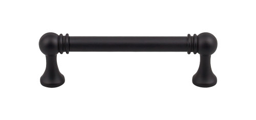 Top Knobs Kara 3 3/4" Center to Center Bar Pull, Flat Black - TK802BLK