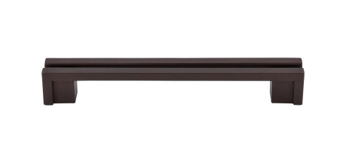 Top Knobs  TK56ORB Sanctuary Flat Rail Pull 5" (c-c) - Oil Rubbed Bronze