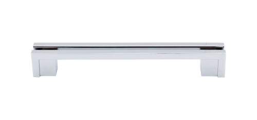 Top Knobs TK56PC Sanctuary Flat Rail Pull 5" (c-c) - Polished Chrome Top Knobs TK56PC Sanctuary Flat Rail Pull 5" (c-c) - Polished Chrome