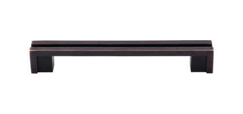 Top Knobs TK56TB Sanctuary Flat Rail Pull 5" (c-c) - Tuscan Bronze