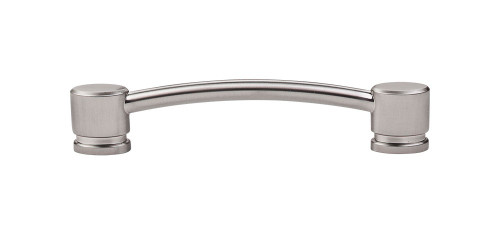 Top Knobs  TK64BSN Sanctuary Oval Thin Pull 5" (c-c) - Brushed Satin Nickel