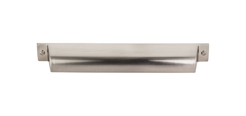 Top Knobs Channing 7" Center to Center Cup/Bin Pull, Brushed Satin Nickel - TK775BSN