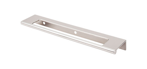 Top Knobs Europa Cut Out 6" Center to Center Finger Pull, Polished Nickel - TK522PN