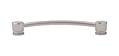 Top Knobs  TK65BSN Sanctuary Oval Thin Pull 7" (c-c) - Brushed Satin Nickel