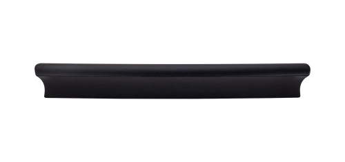 Top Knobs Glacier 6" Center to Center Finger Pull, Flat Black - TK555BLK