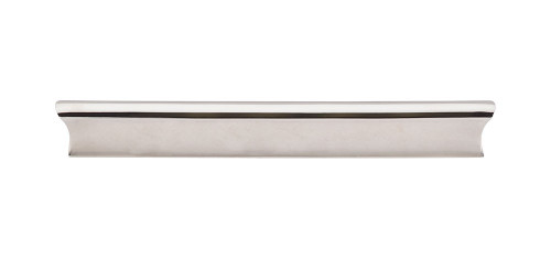 Top Knobs Glacier 6" Center to Center Finger Pull, Polished Nickel - TK555PN