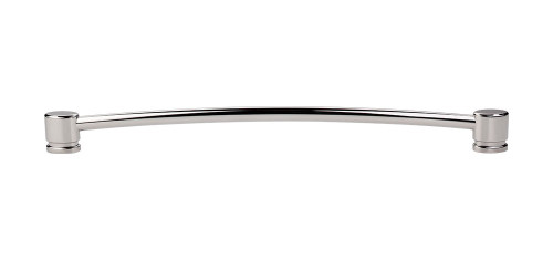 Top Knobs  TK66PN Sanctuary Oval Thin Pull 12" (c-c) - Polished Nickel