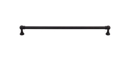 Top Knobs TK807BLK Serene Kara Door Pull 12" (c-c) - Flat Black