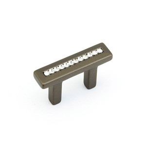 Schaub 301-MBZ SkyeVale Door Pull with crystals 32 mm (1.26") cc - Milano Bronze