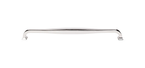 Top Knobs Contour 12" Center to Center Bar Pull, Polished Nickel - TK726PN