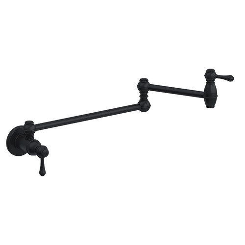 Gerber Opulence Wall Mounted Pot Filler Faucet 2.2gpm - Satin Black - D205057BS