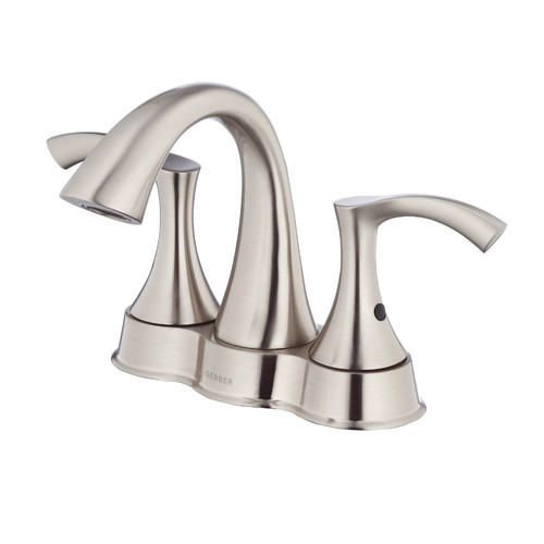 Gerber Antioch Two Handle Centerset Lavatory Faucet 1.2gpm - Brushed Nickel - D301122BN