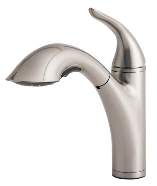 Gerber D455221SS Antioch Single Handle Pull Out Spray Kitchen Faucet - Stainless Steel