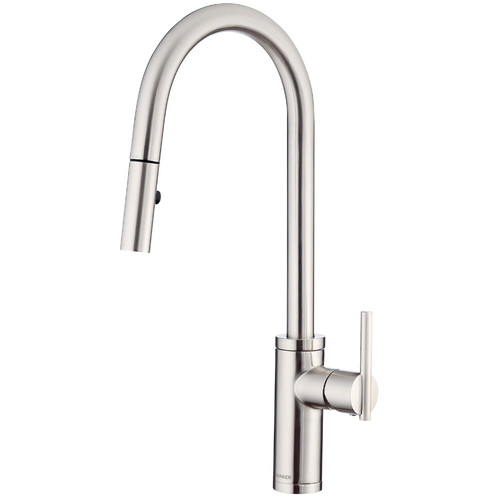Gerber D454058SS Parma Pullout Spray Kitchen Faucet with SnapBack Technology - Stainless Steel