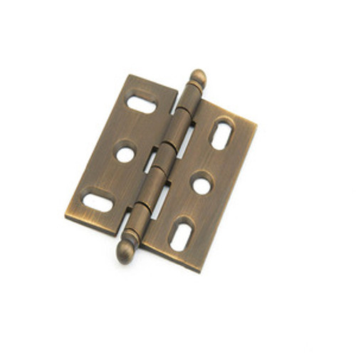 Schaub 1111B-ALB Ball Tip Mortise Hinge - Antique Light Brass