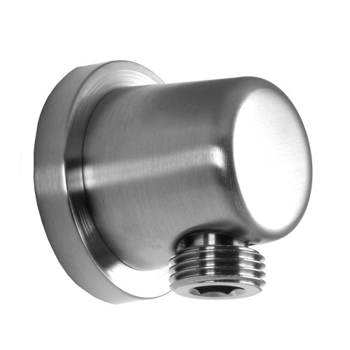 Opella 201.665 Round Wall Supply Elbow for Handshower - Brushed Nickel