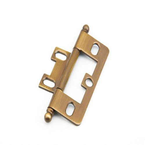 Schaub 1100B-AB Ball Tip Non-Mortise Hinge - Antique Brass