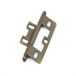 Schaub Ball Tip Non-Mortise Hinge - Antique Light Brass - 1100B-ALB