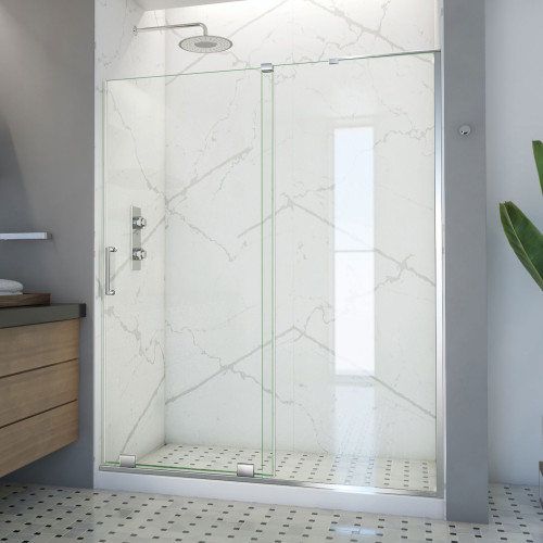 DreamLine  SHDR-1960723R-01 Mirage-X 56 - 60 in. W x 72 in. H Sliding Shower Door in Chrome Finish; Right-wall Bracket
