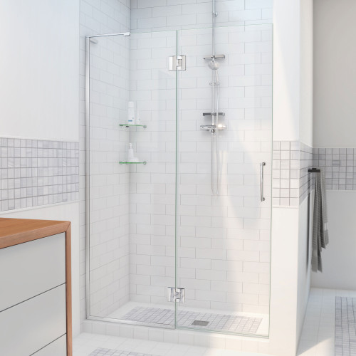 DreamLine  D12572-01 Unidoor-X 31 in. W x 72 in. H Hinged Shower Door in Chrome Finish