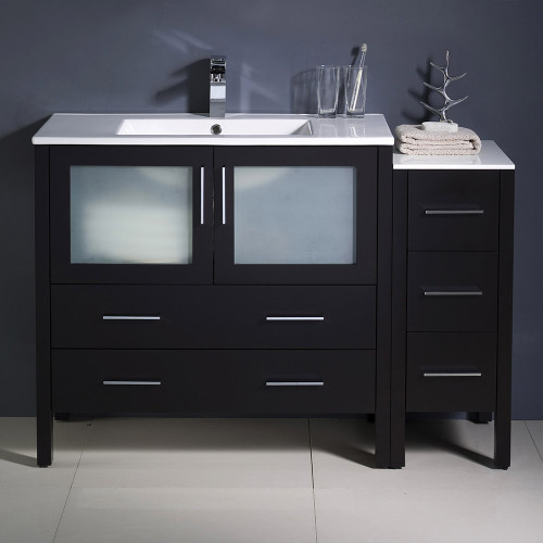 Fresca FCB62-3612ES-I Fresca Torino 48" Espresso Modern Bathroom Cabinets w/ Integrated Sink