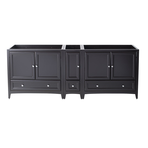 Fresca FCB20-361236ES Oxford 83"-84" Espresso Traditional Double Sink Bathroom Cabinets