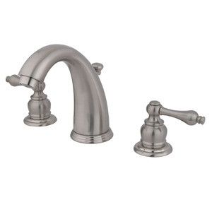 Kingston Brass Two Handle 8" to 16" Widespread Lavatory Faucet with Pop-Up Drain Drain - Brushed Nickel KB988AL