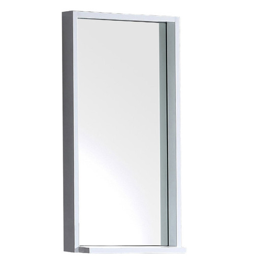 FMR8118WH Fresca Allier 16" white Mirror with Shelf