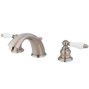 Kingston Brass Two Handle 8" to 16" Widespread Lavatory Faucet with Pop-Up Drain Drain - Brushed Nickel KB978B