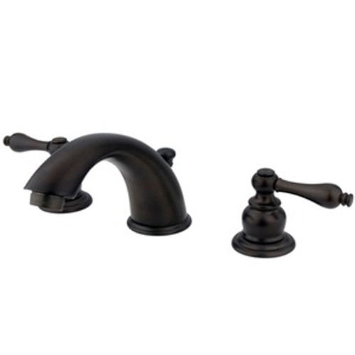 Kingston Brass Two Handle 8" to 16" Widespread Lavatory Faucet with Pop-Up Drain Drain - Oil Rubbed Bronze KB975AL