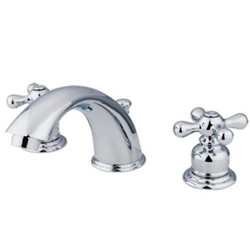 Kingston Brass Two Handle 8" to 16" Widespread Lavatory Faucet with Pop-Up Drain Drain - Polished Chrome KB971X