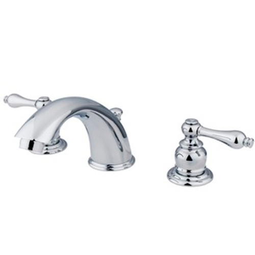 Kingston Brass Two Handle 8" to 16" Widespread Lavatory Faucet with Pop-Up Drain Drain - Polished Chrome KB971AL
