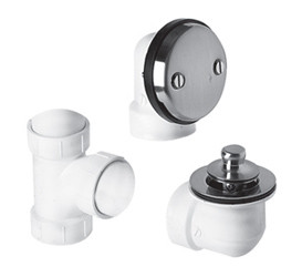 Mountain Plumbing Universal Economy Lift & Turn Plumber's Half Kit for Bath Waste and Overflow - Matte Black - BDWPLTA/MB