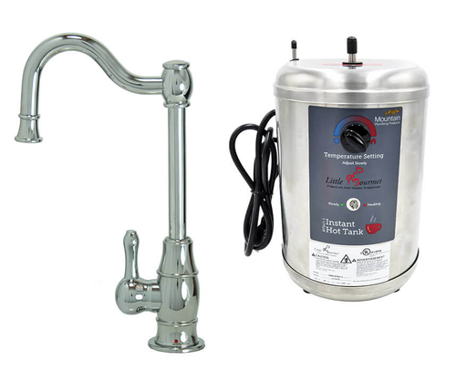 Mountain Plumbing Instant Hot Water Dispenser Faucet With Heating Tank and MT1250XL filter - PVD Polished Nickel - MT1870DIY-NL/PVDPN