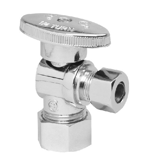Mountain Plumbing Brass Oval Handle Angle Valve - Polished Nickel - MT403-NL/PN