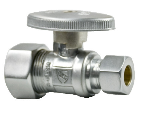 Mountain Plumbing Brass Oval Handle Straight Valve - Polished Chrome - MT410-NL/CPB