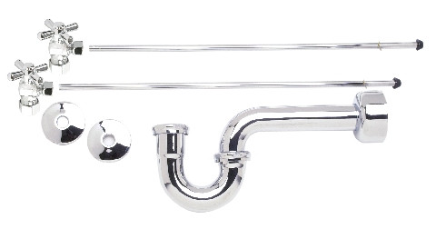 Mountain Plumbing Lavatory Supply Kit With P-Trap - Polished Chrome - MT4431X-NL/PN