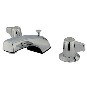 Kingston Brass Two Handle 8" to 16" Widespread Lavatory Faucet with Brass Pop-Up Drain - Polished Chrome KB920B