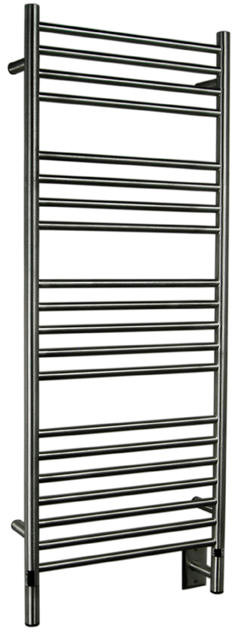Amba Jeeves Model D Straight Electric Heated Towel Warmer - Matte Black - 20-1/2" W x 52-3/4" H - DSMB