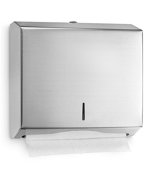 Alpine  ALP481 C-Fold/Multifold Paper Towel Dispenser, Stainless Steel Brushed