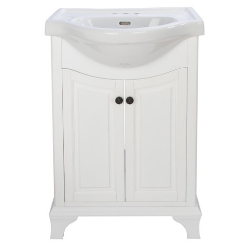 Craft + Main CNWVT2536 Corsicana 26" Vanity Cabinet with China Sink Top - White
