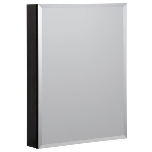 Foremost 23" x 30" Medicine Cabinet with  Beveled Mirror and Interior Mirror - Black