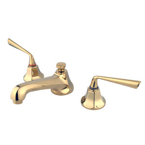 Kingston Brass Two Handle 8" to 16" Widespread Lavatory Faucet with Brass Pop-Up Drain - Polished Brass - KS4462ZL