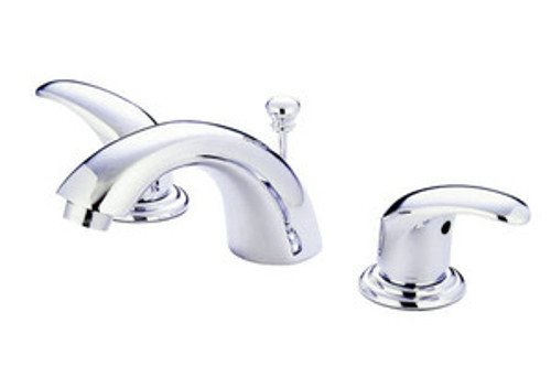 Kingston Brass Two Handle 4" to 8" Mini Widespread Lavatory Faucet with Pop-Up Drain Drain - Polished Chrome KB6951LL