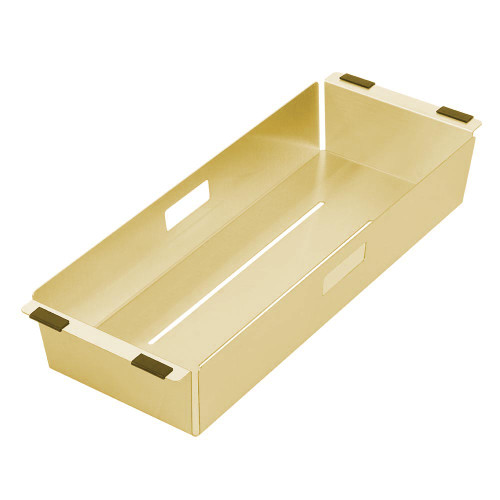 Whitehaus WHNPLCOL-B Noah Plus Stainless Steel Sink Colander - Brass